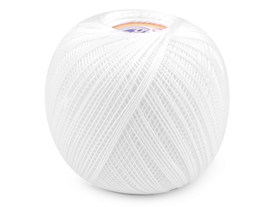 Aţă bumbac pentru croșetat DMC Babylo, 100 g, alb