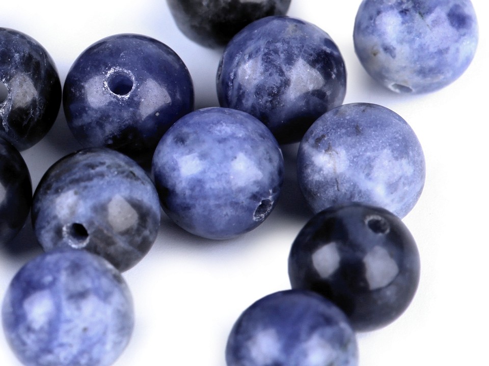 Mărgele din pietre naturale Sodalit, Ø6 mm (pachet 10 Buc.) Mărgele din pietre naturale Sodalit, Ø6 mm (pachet 10 Buc.)