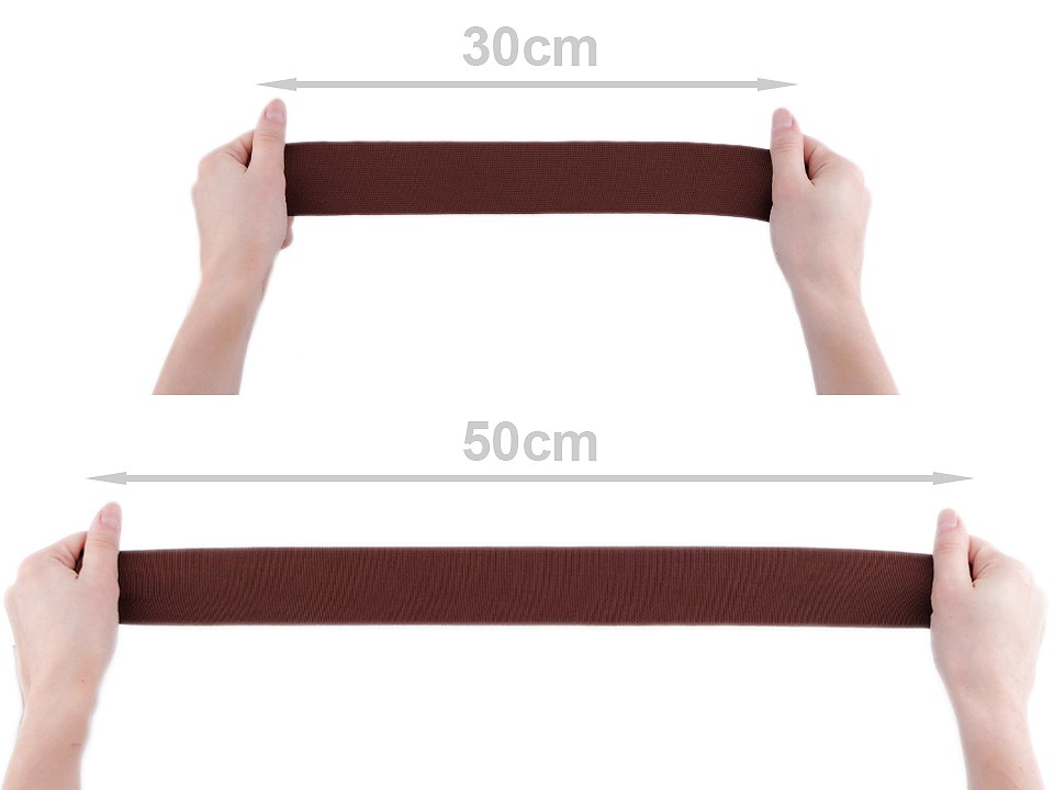 Elastic lat țesut, lățime 50 mm (rola 25 m) - verde avocado Elastic lat țesut, lățime 50 mm (rola 25 m) - verde avocado