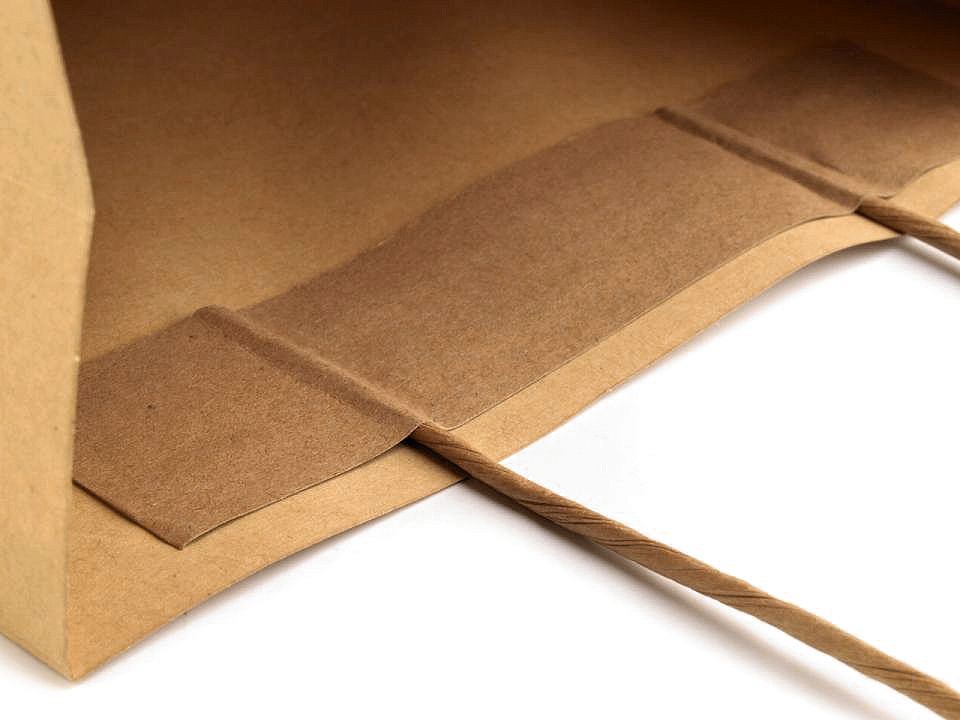 Sacoșă hârtie Natural, 26x32 cm (pachet 5 Buc.) - maro natural