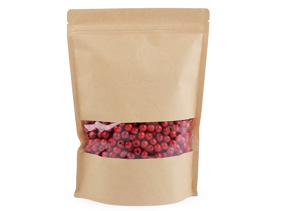 Pungi cu fermoar ziplock resigilabile, 18x25 cm (pachet 10 Buc.) - natural mediu Pungi cu fermoar ziplock resigilabile, 18x25 cm (pachet 10 Buc.) - natural mediu