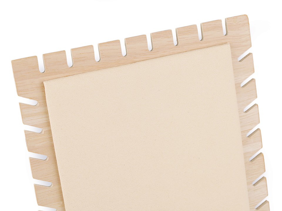 Panou prezentare bijuterii, 18x25,5 cm - natural deschis Panou prezentare bijuterii, 18x25,5 cm - natural deschis