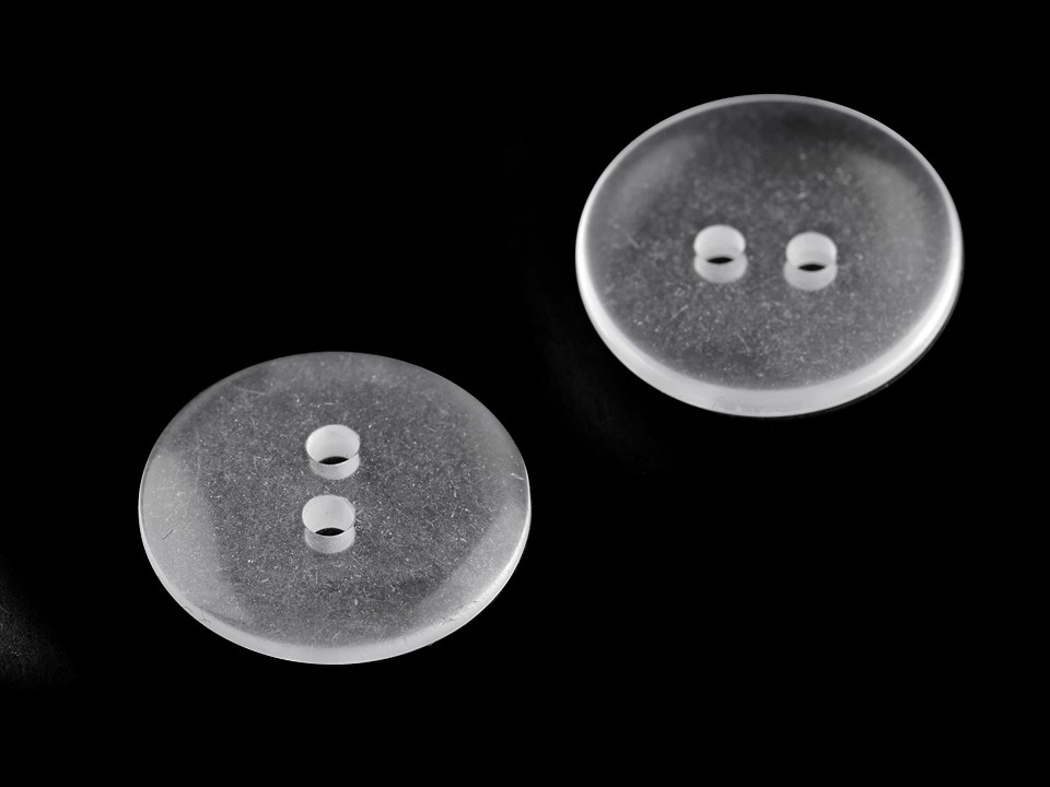Nasturi transparenți lenjerie, rezistenţi la spălare până la 95°C, mărimea Ø18 mm, transparent, 200 buc.