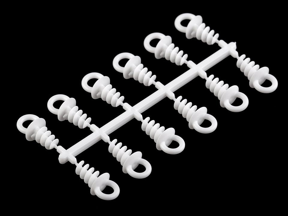 Agățători pentru polistiren, 1,1x2,5 cm (set 12 Buc.) - alb lăptos Agățători pentru polistiren, 1,1x2,5 cm (set 12 Buc.) - alb lăptos