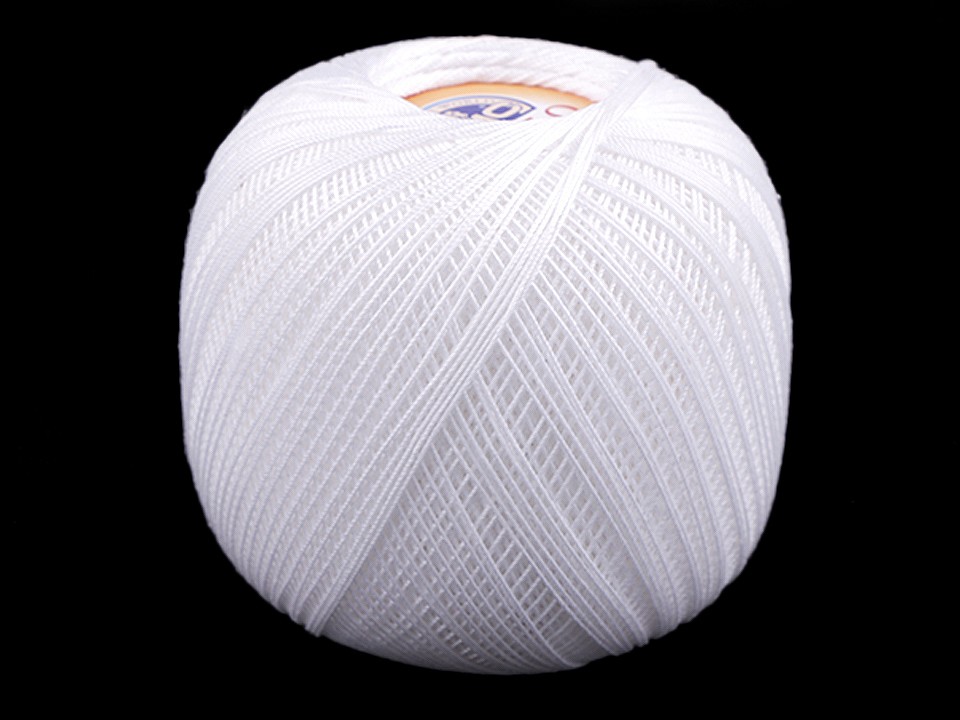 Aţă bumbac pentru croșetat DMC Babylo, 100 g, alb