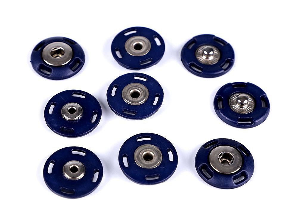Capse de cusut, Ø21 mm, albastru berlin, 5 perechi Capse de cusut, Ø21 mm, albastru berlin, 5 perechi