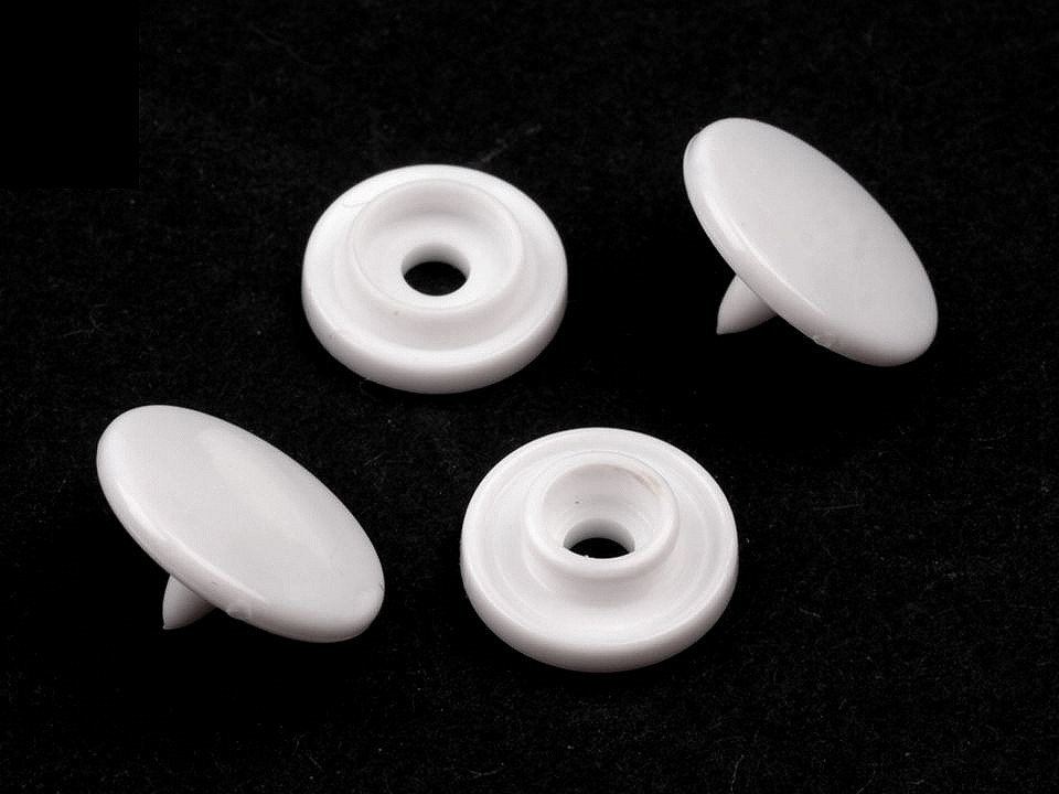 Capse plastic, Ø10 mm, alb, 50 set Capse plastic, Ø10 mm, alb, 50 set