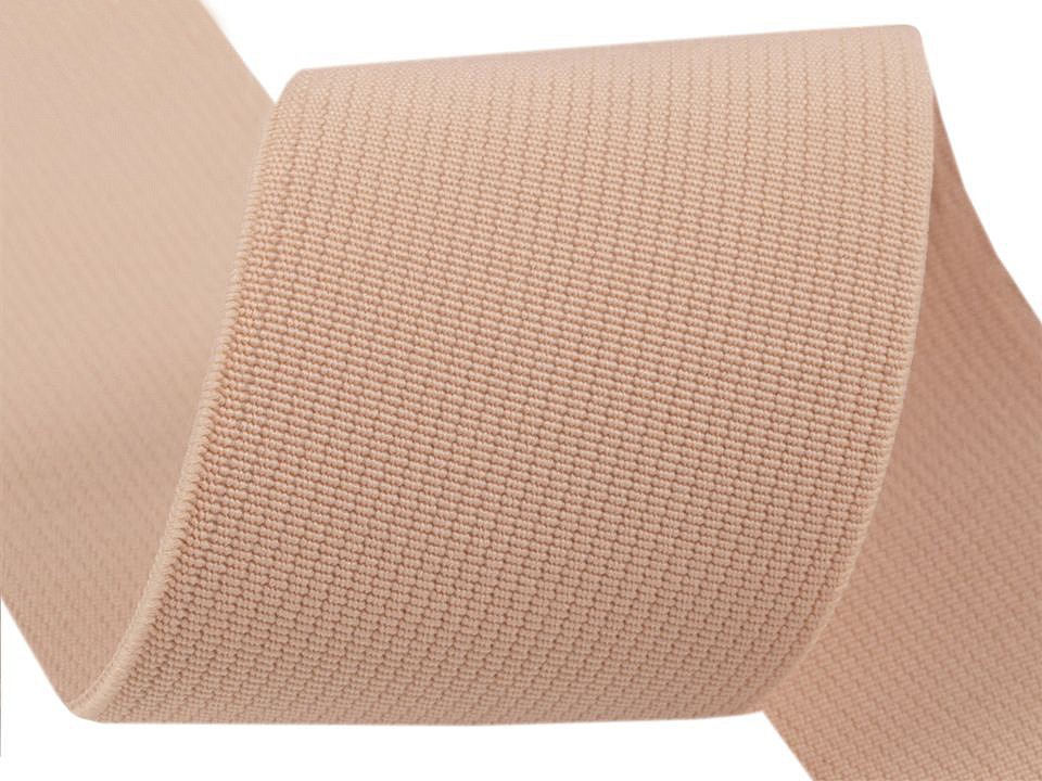 Elastic lat țesut, lățime 50 mm (rola 25 m) - roz vintage Elastic lat țesut, lățime 50 mm (rola 25 m) - roz vintage
