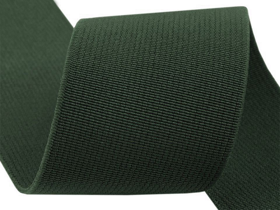 Elastic lat țesut, lățime 50 mm (rola 25 m) - verde avocado Elastic lat țesut, lățime 50 mm (rola 25 m) - verde avocado