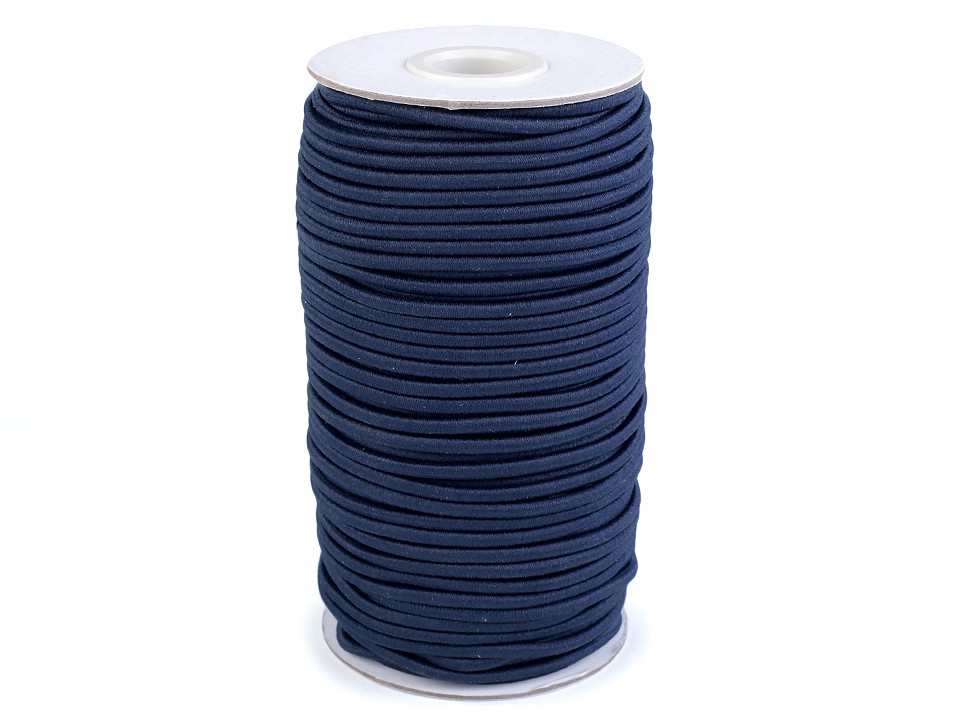 Elastic rotund, Ø3 mm (rola 50 m) - albastru berlin Elastic rotund, Ø3 mm (rola 50 m) - albastru berlin