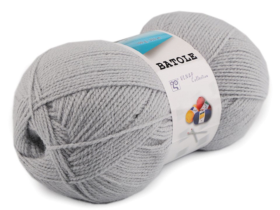 Fir de tricotat Batole, 100 g - gri foarte deschis Fir de tricotat Batole, 100 g - gri foarte deschis