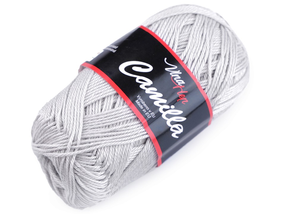Fir de tricotat Camilla, 50 g - gri foarte deschis Fir de tricotat Camilla, 50 g - gri foarte deschis