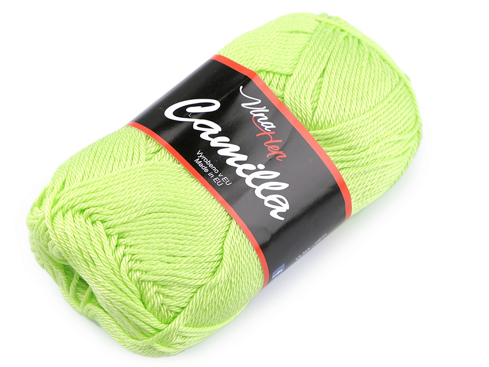 Fir de tricotat Camilla, 50 g - verde deschis Fir de tricotat Camilla, 50 g - verde deschis