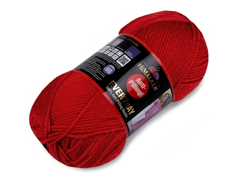 Fir de tricotat Everyday, 100 g - roșu Fir de tricotat Everyday, 100 g - roșu
