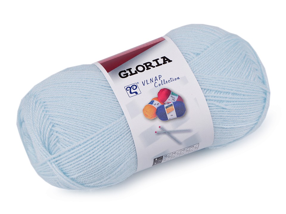 Fir de tricotat Gloria, 50 g - bleu pal Fir de tricotat Gloria, 50 g - bleu pal