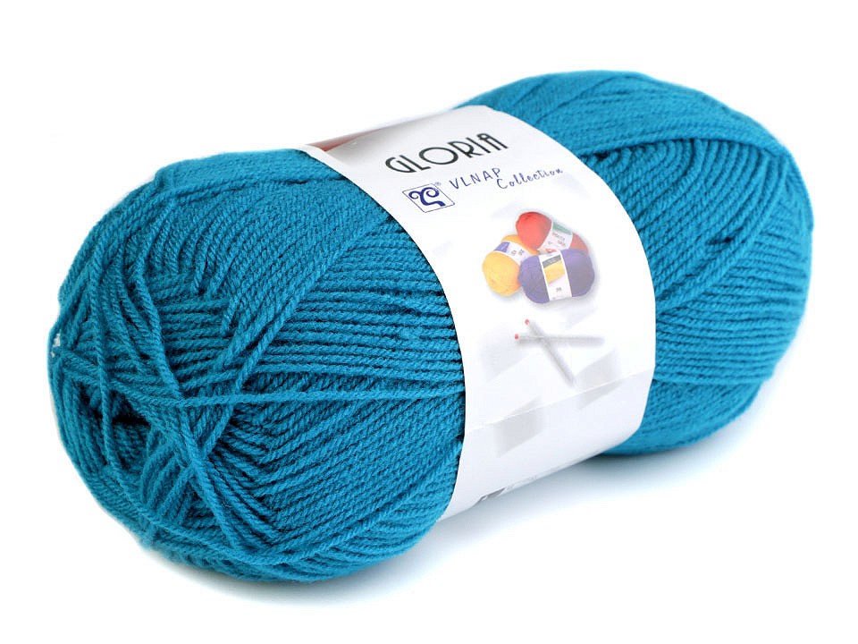 Fir de tricotat Gloria, 50 g - bleu turcoaz Fir de tricotat Gloria, 50 g - bleu turcoaz