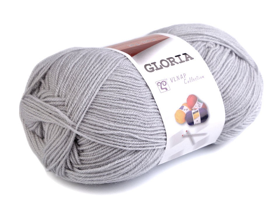 Fir de tricotat Gloria, 50 g - gri foarte deschis Fir de tricotat Gloria, 50 g - gri foarte deschis