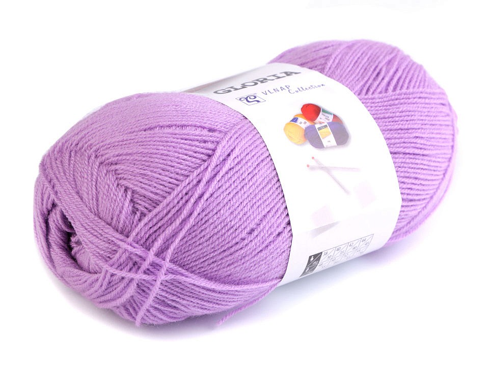 Fir de tricotat Gloria, 50 g - mov deschis Fir de tricotat Gloria, 50 g - mov deschis
