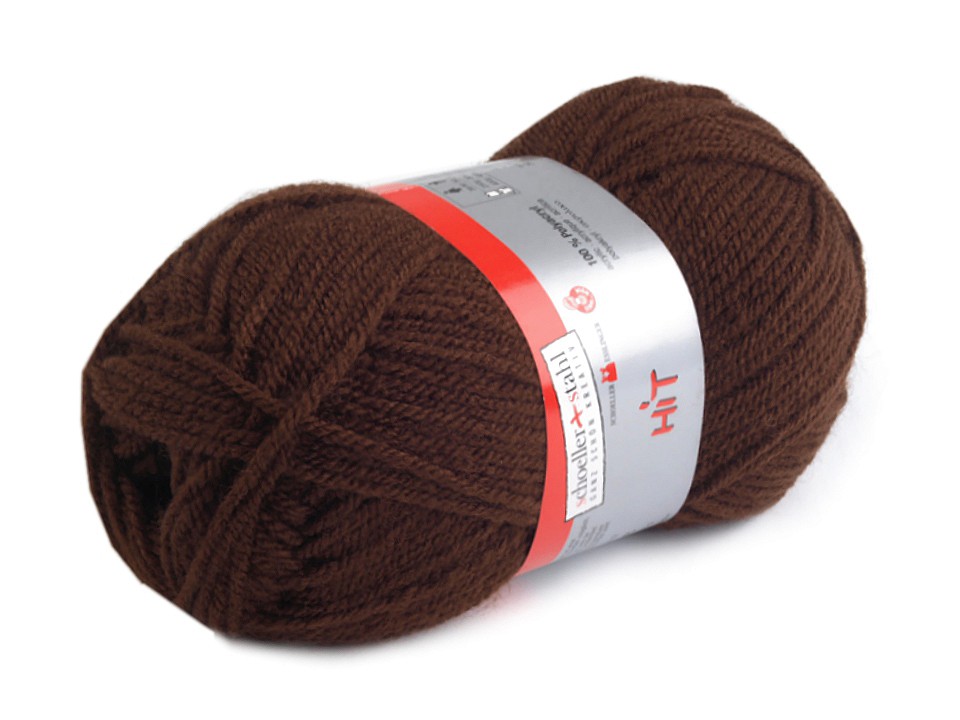 Fir de tricotat Hit, 50 g - maro Fir de tricotat Hit, 50 g - maro