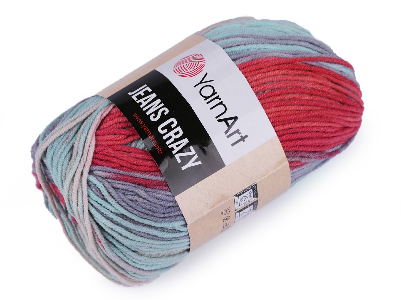 Fir de tricotat Jeans Crazy 50 g, bleu nu-mă-uita Fir de tricotat Jeans Crazy 50 g, bleu nu-mă-uita