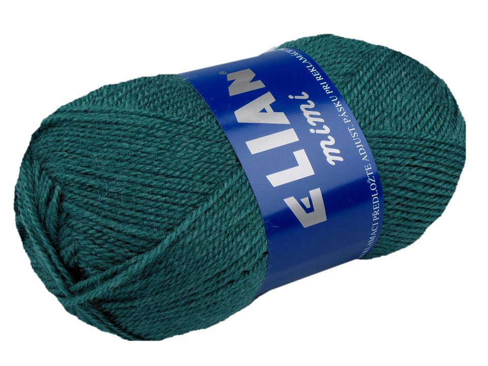 Fir de tricotat Mimi, 50 g - verde închis Fir de tricotat Mimi, 50 g - verde închis