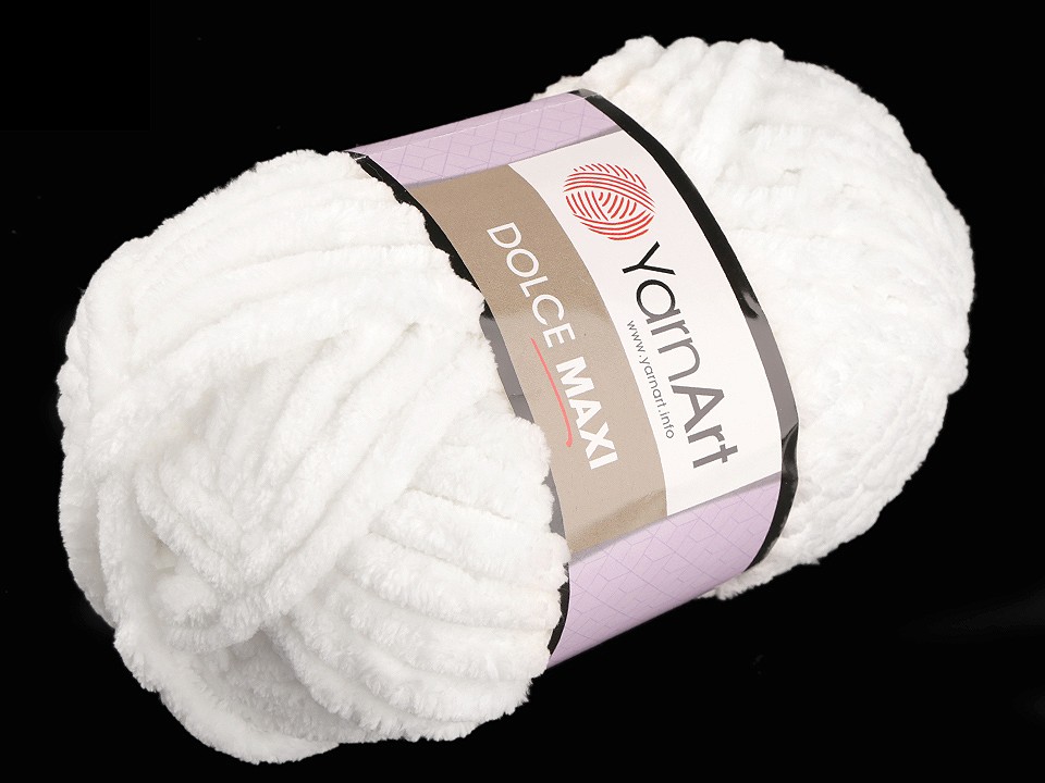 Fir de tricotat plușat Dolce Maxi, 200 g, crem foarte deschis Fir de tricotat plușat Dolce Maxi, 200 g, crem foarte deschis
