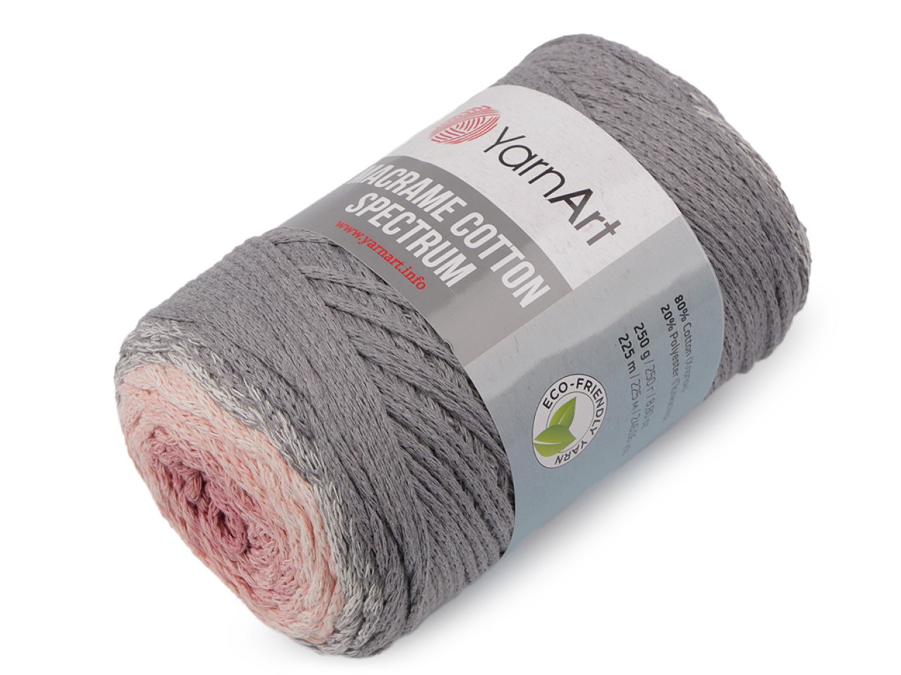 Fire de tricotat Macrame Cotton Spectrum 250 g, gri Fire de tricotat Macrame Cotton Spectrum 250 g, gri