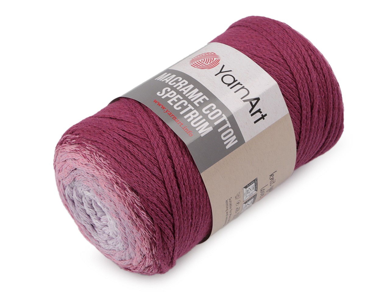 Fire de tricotat Macrame Cotton Spectrum 250 g, vișiniu fuchsia Fire de tricotat Macrame Cotton Spectrum 250 g, vișiniu fuchsia
