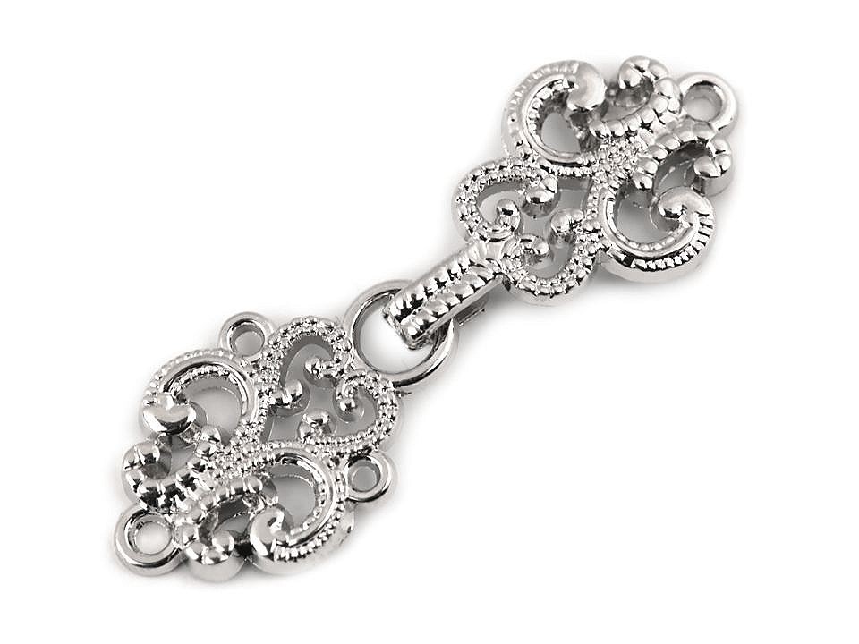 Închizătoare decorativă filigranată, nichel Închizătoare decorativă filigranată, nichel
