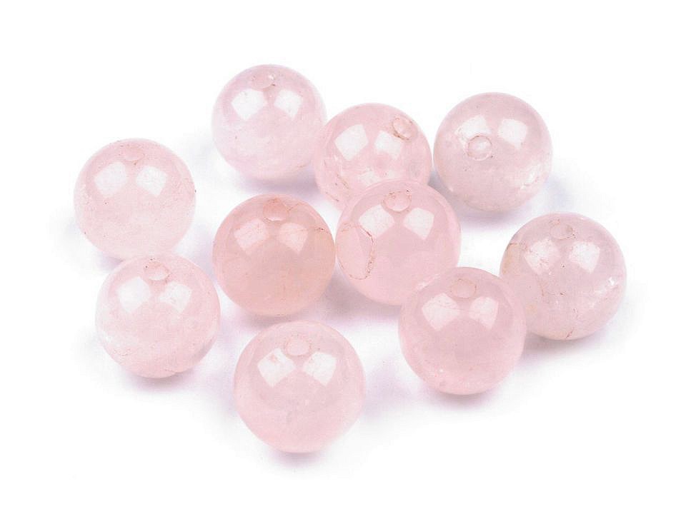 Mărgele Cuarț roz, Ø8 mm (pachet 10 Buc.) Mărgele Cuarț roz, Ø8 mm (pachet 10 Buc.)