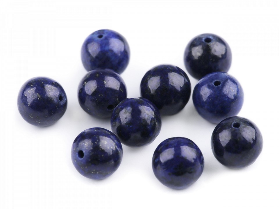 Mărgele din pietre naturale Lapis lazuli, Ø8 mm (pachet 12 Buc.) Mărgele din pietre naturale Lapis lazuli, Ø8 mm (pachet 12 Buc.)