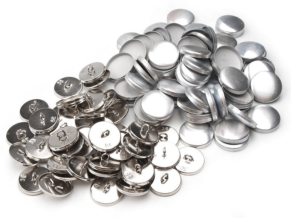 Nasturi de îmbrăcat metalici, 36 Nasturi de îmbrăcat metalici, 36, nichel, 100 set