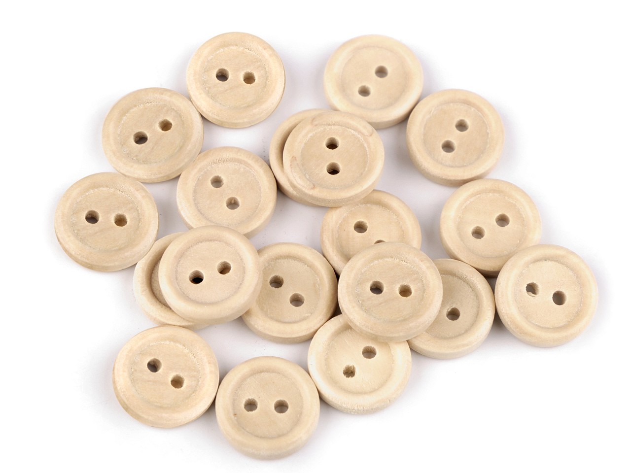 Nasturi lemn, 2 găuri, mărimea Ø12,4 mm, natural deschis, 20 buc. Nasturi lemn, 2 găuri, mărimea Ø12,4 mm, natural deschis, 20 buc.
