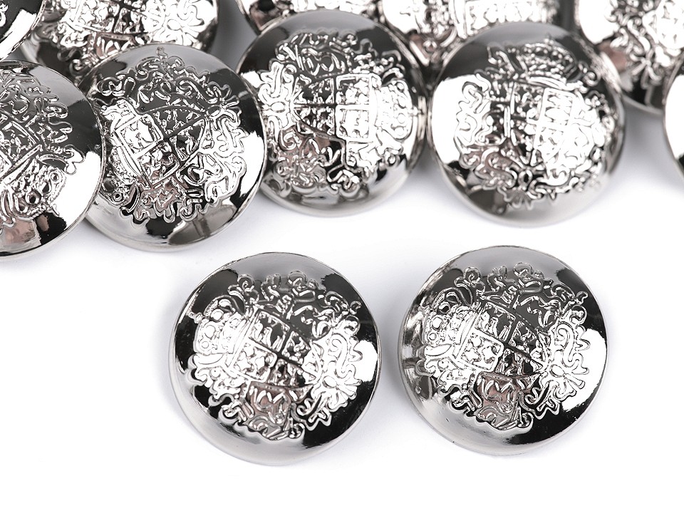 Nasturi metalici, mărimea Ø23 mm, nichel, 5 buc.