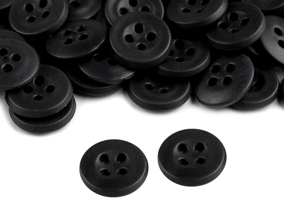 Nasturi salopeta, mărimea Ø16,5 mm, negru, 25 buc.