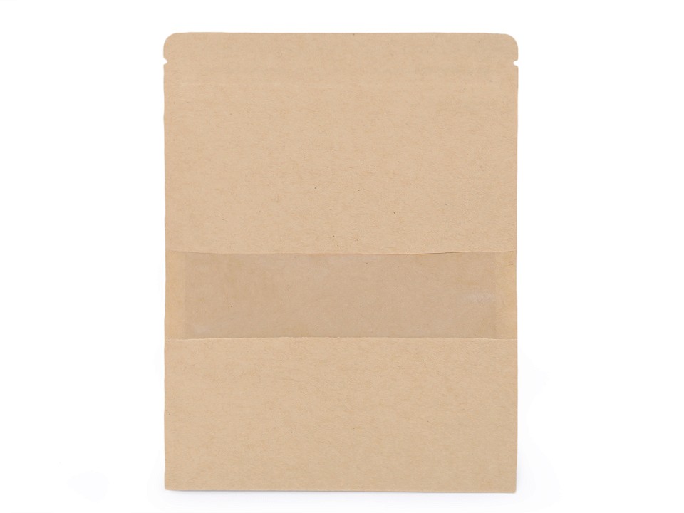 Pungi cu fermoar ziplock resigilabile, 18x25 cm (pachet 10 Buc.) - natural mediu Pungi cu fermoar ziplock resigilabile, 18x25 cm (pachet 10 Buc.) - natural mediu