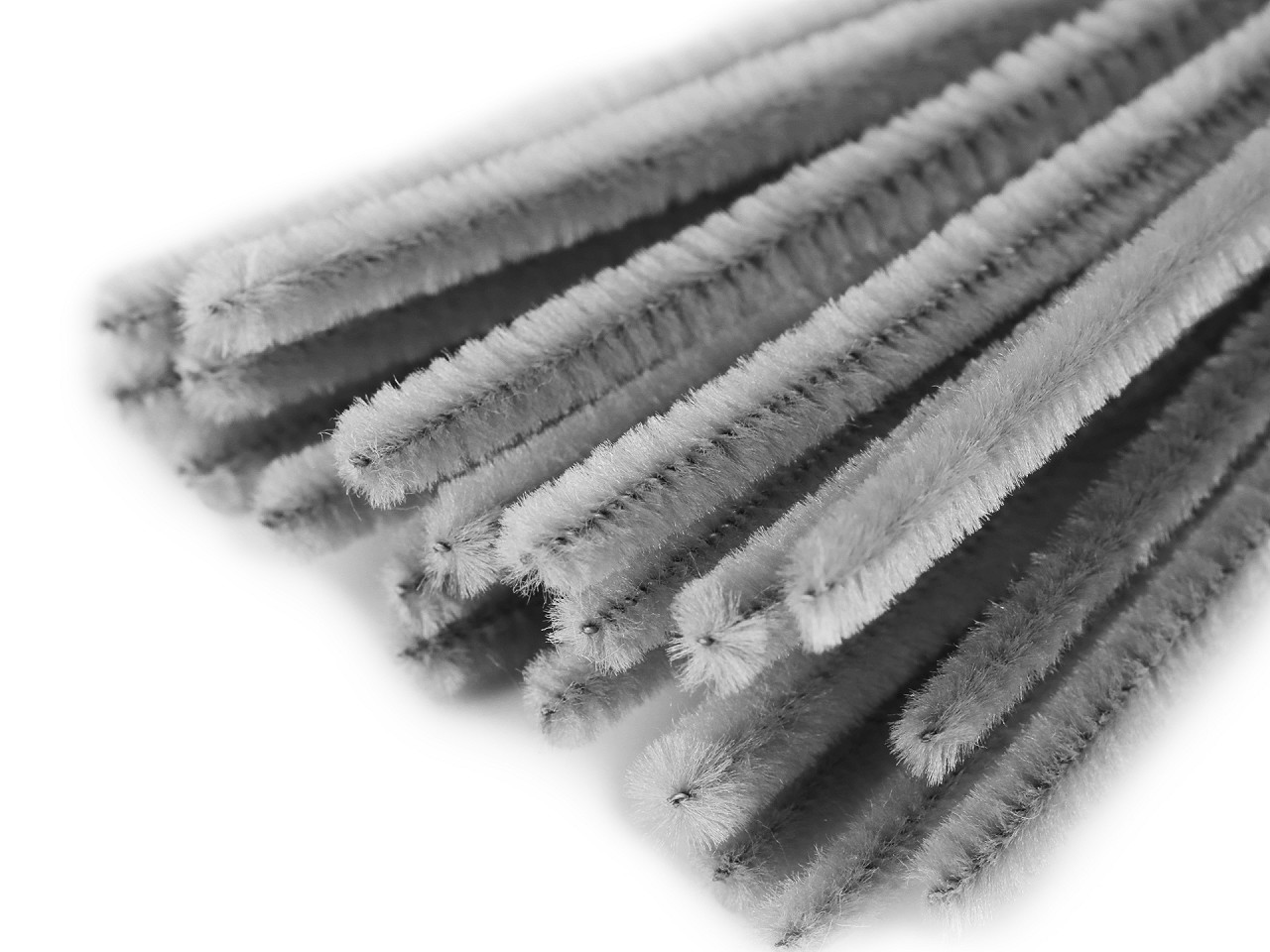 Sârmă plușată, Ø6 mm, lungime 30 cm, gri, 20 buc. Sârmă plușată, Ø6 mm, lungime 30 cm, gri, 20 buc.