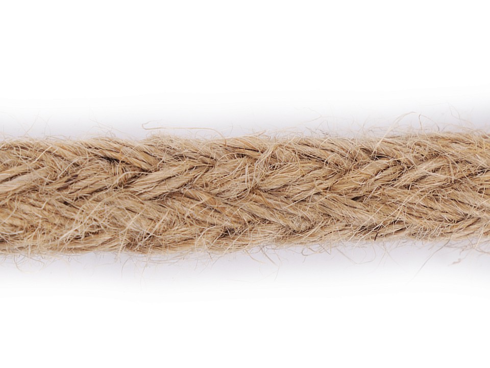 Șnur / Sfoară iută împletită, lățime 15 mm, ecru natural, 1m Șnur / Sfoară iută împletită, lățime 15 mm, ecru natural, 1m