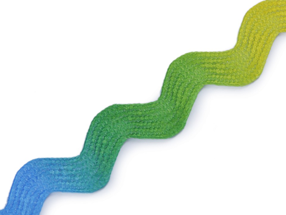 Bandă zig-zag curcubeu, lățime 6 mm, multicolor, 1 m Bandă zig-zag curcubeu, lățime 6 mm, multicolor, 1 m
