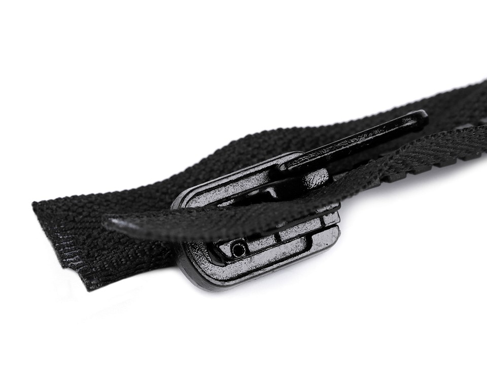 Fermoar injectat reversibil, lungime 50 cm, negru Fermoar injectat reversibil, lungime 50 cm, negru