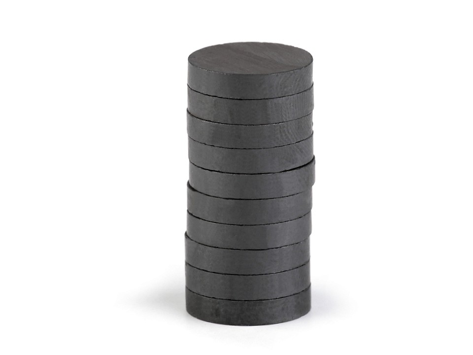 Magnet rotund, Ø15 mm, antracit, 20 buc. Magnet rotund, Ø15 mm, antracit, 20 buc.