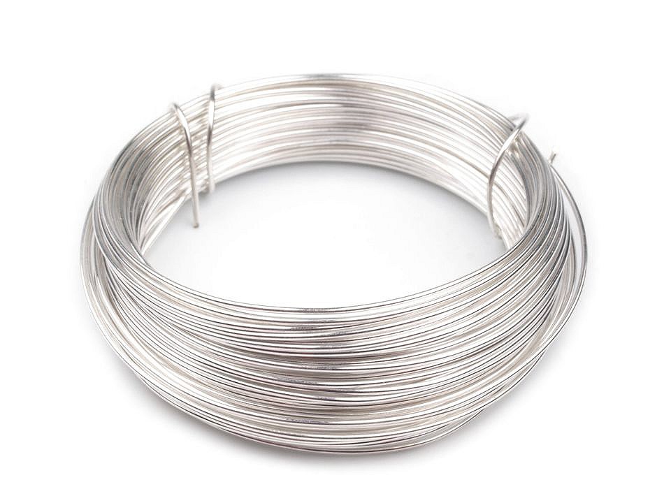 Sârmă modelaj, Ø0,8 mm, argintiu deschis Sârmă modelaj, Ø0,8 mm, argintiu deschis