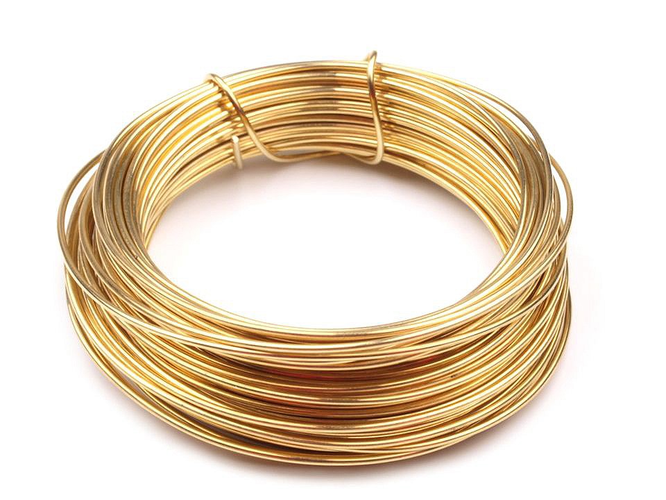 Sârmă modelaj, Ø1 mm, auriu