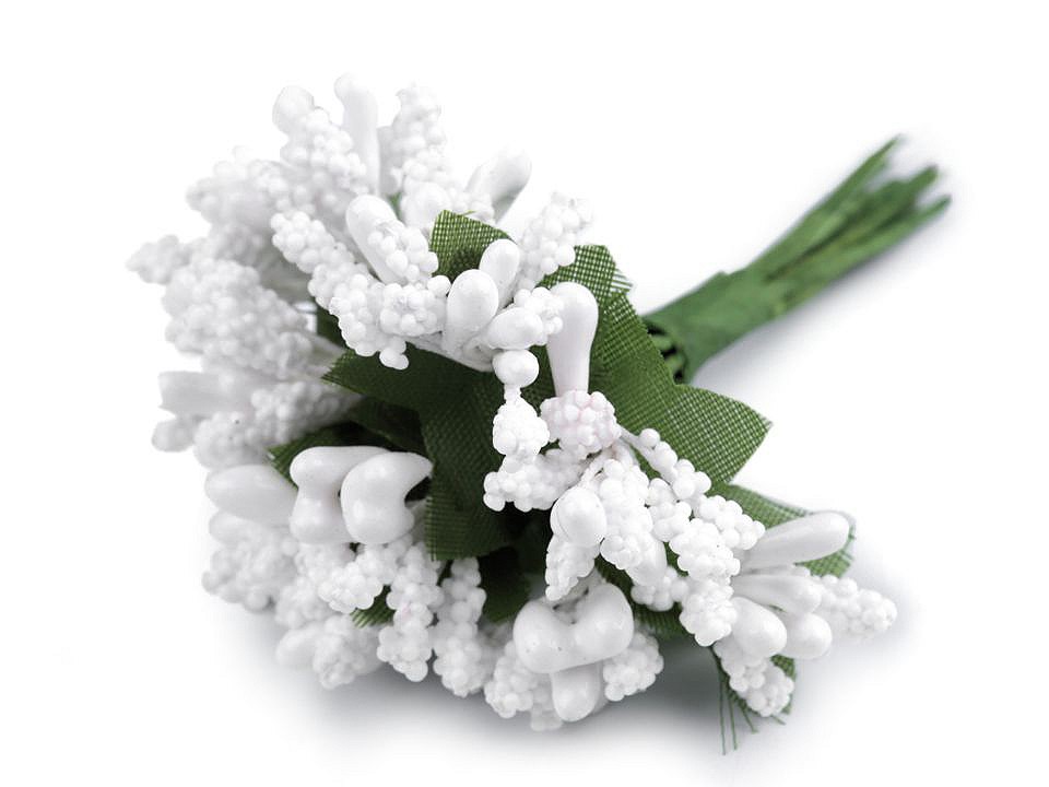 Pistile flori, alb, 12 buc.