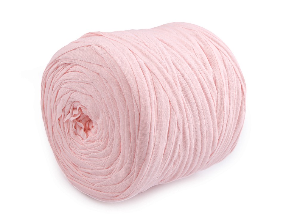 Bandă de tricotat Spaghetti, 650-700 g - roz deschis Bandă de tricotat Spaghetti, 650-700 g - roz deschis