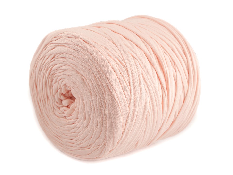 Bandă de tricotat Spaghetti, 650-700 g - roz pudrat Bandă de tricotat Spaghetti, 650-700 g - roz pudrat