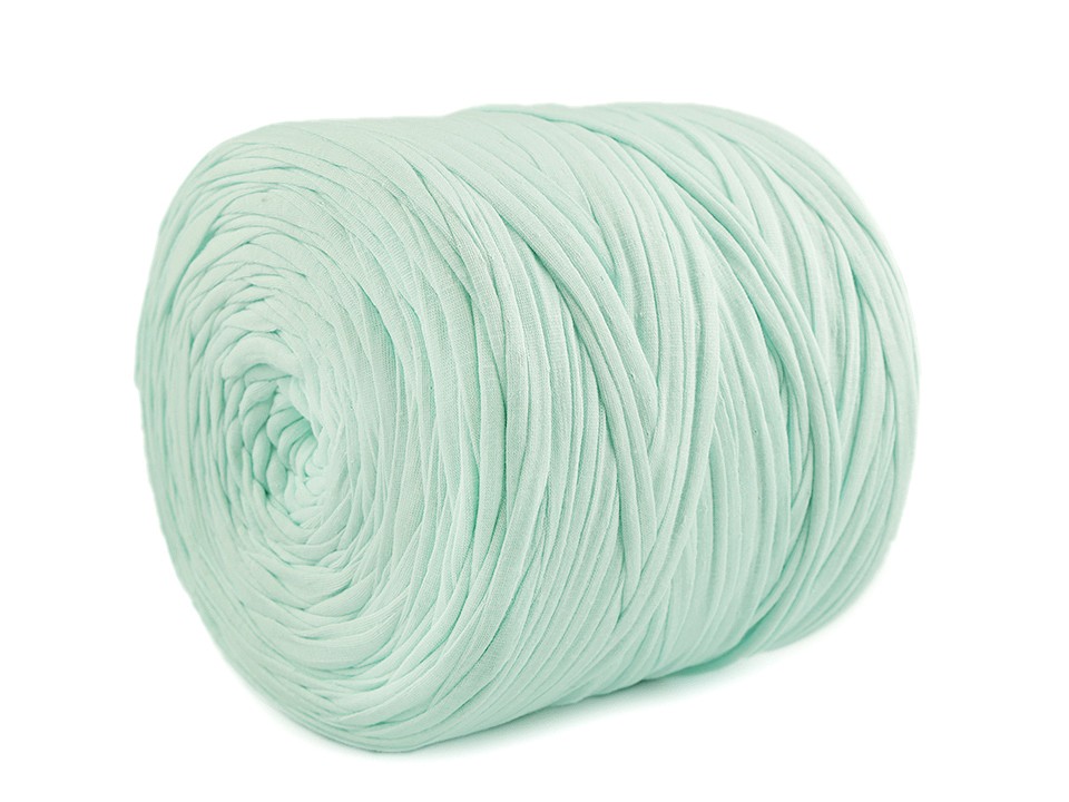 Bandă de tricotat Spaghetti, 650-700 g - verde mentă Bandă de tricotat Spaghetti, 650-700 g - verde mentă