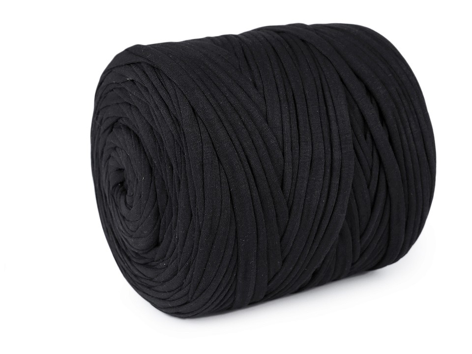 Bandă de tricotat Spaghetti, 700 g - negru Bandă de tricotat Spaghetti, 700 g - negru