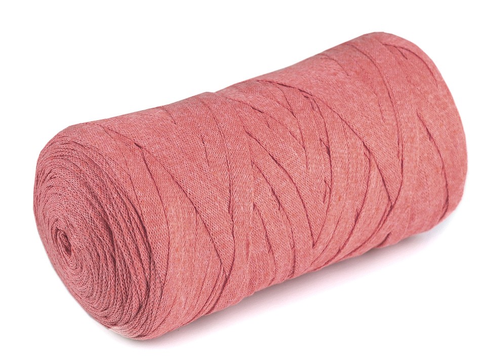 Bandă tubulare de tricotat Spaghetti, 250 g - roz vintage Bandă tubulare de tricotat Spaghetti, 250 g - roz vintage