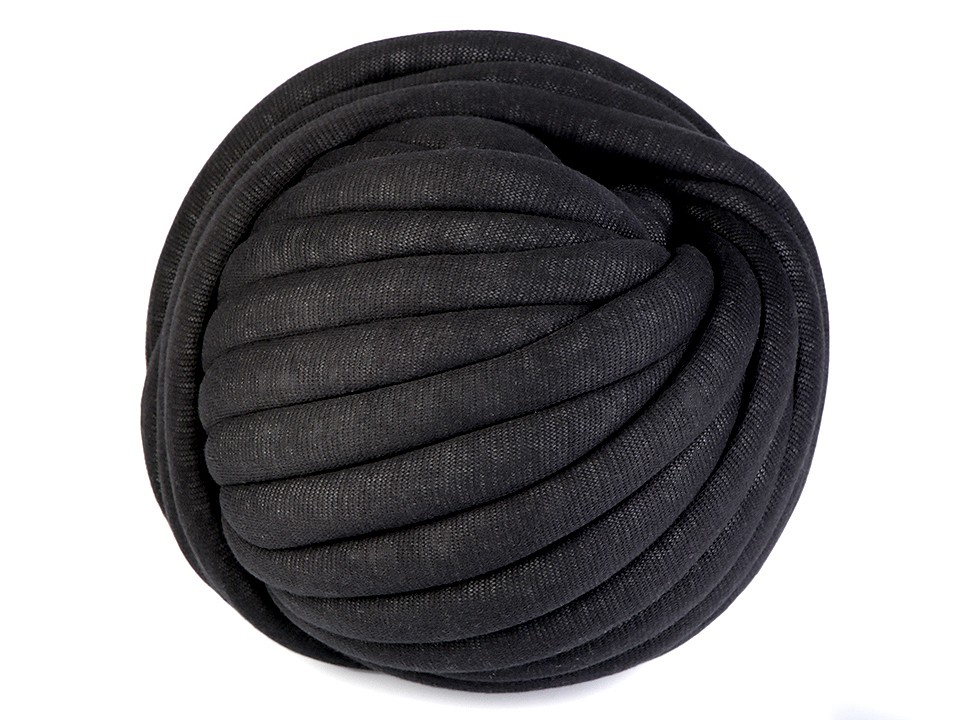 Fir tubular cu umplutură Marshmallow la metru, 750 g - negru Fir tubular cu umplutură Marshmallow la metru, 750 g - negru